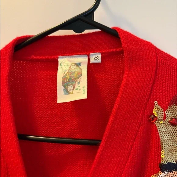 Queen of Sparkles Red Nutcracker Sweater - Picture 2 of 3